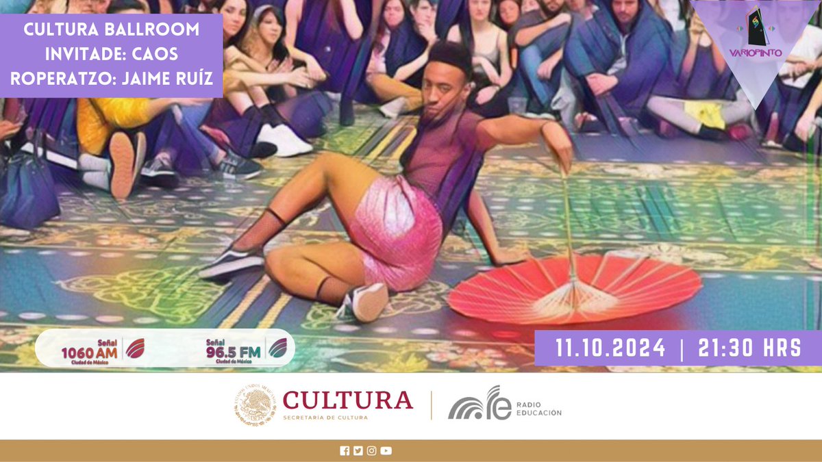 variopinto69's tweet photo. 🔴 CULTURA BALLROOM 🏳️🌈 🏳️⚧️
¿Sabías que la cultura ballroom ha sido un espacio de resistencia, creatividad y comunidad para las personas LGBT+? Este viernes en #Variopinto, exploraremos el impacto de este movimiento de la mano de Caos | @elpecadodecaos https://t.co/2mv58E0VLc