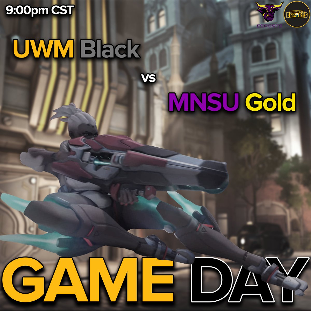 We are burning the midnight oil tonight! As our Overwatch Black team faces off against <a href="/EsportsMnsu/">Maverick Esports</a> Gold in the 5th round of the <a href="/OWMMTournament/">Overwatch Midwest Madness</a> at 9pm CST. Come check it out!

Main - twitch.tv/uwmesports
Co-Stream - twitch.tv/iitsspicy

#UnitedWeRoar🐾
🎨by <a href="/iitsSpicy/">iitsSpicy</a>