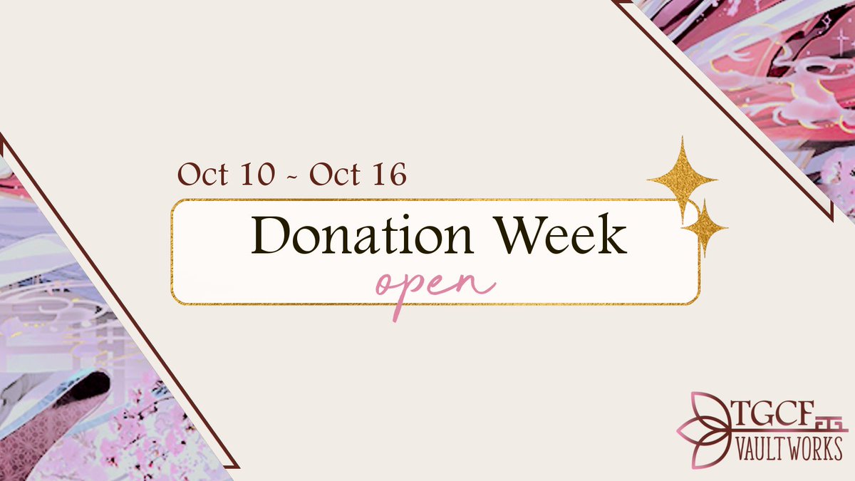 Hello, TGCF fans! You've waited for creators to sign up, you've eagerly waited for their pitches, and now you can aid Gaza by sponsoring them!

Donation Week is officially here! 

shorturl.at/hKrwB (SFW Pitch Sheet)
shorturl.at/uR2WM (NSFW Pitch Sheet)
