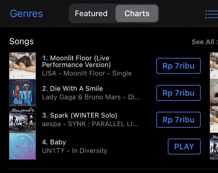UN1TYChart's tweet photo. 📢 Pencapaian baru sepanjang karier @UN1TY_Official!

Lagu "Baby" kini berada di peringkat #4 Top Songs iTunes Indonesia chart.🎉

Apresiasi buat YouN1T yang udah inisiasi dan ikutan proyeknya.👍

#Un1tyChartiTunes #UN1TY #YouN1T https://t.co/OT1hiqsWzl