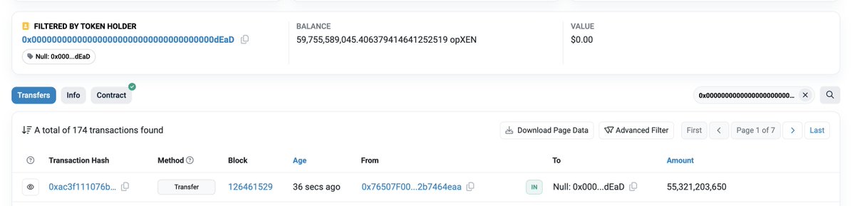 cencommunity's tweet photo. 🔥 After the badge minting campaign ended, we collected over 55 billion $opXEN tokens and burned them. Since the launch of the $opCEN token, nearly 60 billion $opXEN tokens have been burned. We are happy to contribute to the ever-growing $XEN ecosystem.
#XEN #CEN #opXEN #opCEN #xencrypto #X1 #Optimism