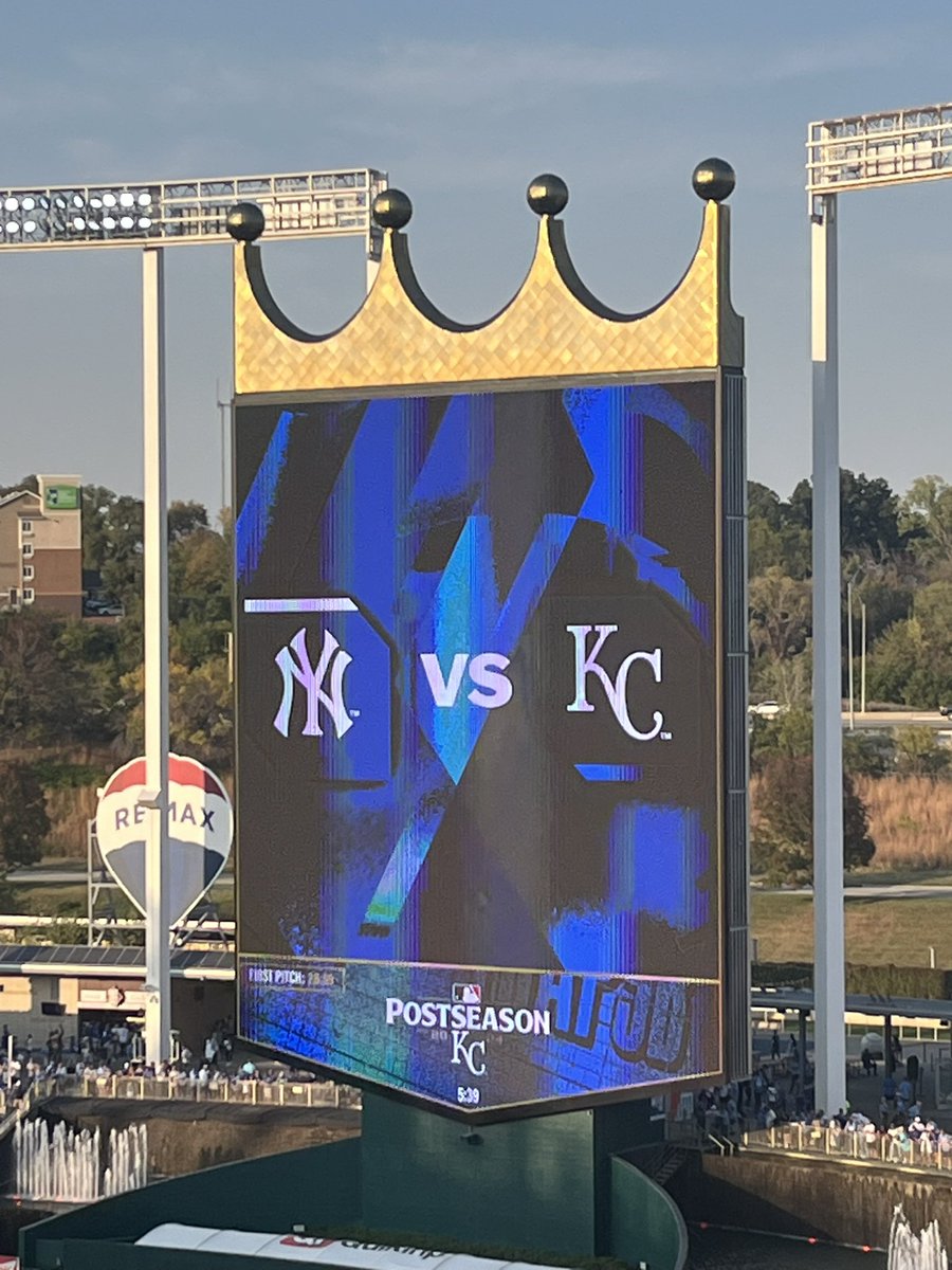 Beautiful night for a post season game.