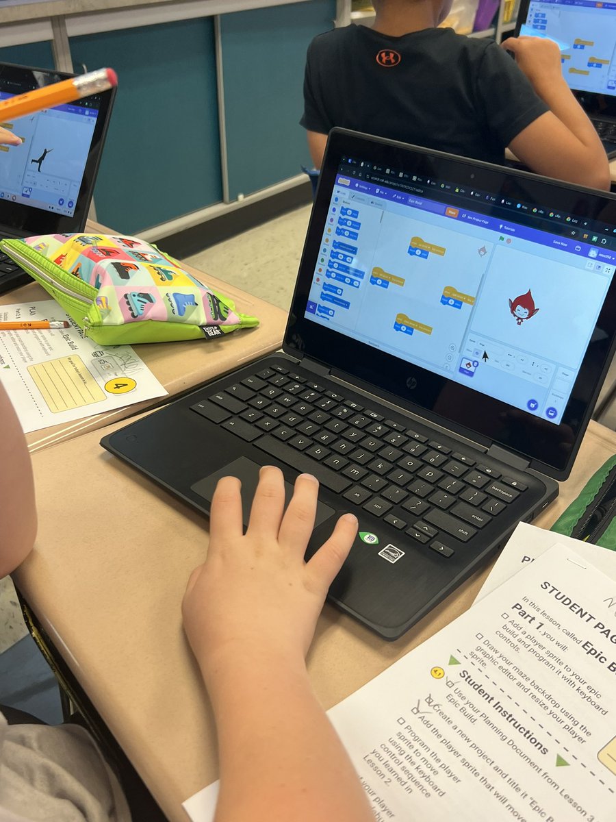 cobb_sarah65267's tweet photo. Mrs. Cobb-Good designers draw out their plans for their maze.  Now it’s time to make our sprite move through the maze. 
#hpsdawesome #codetothefuture
@Washington_Elm https://t.co/MSn8a8y3Nk