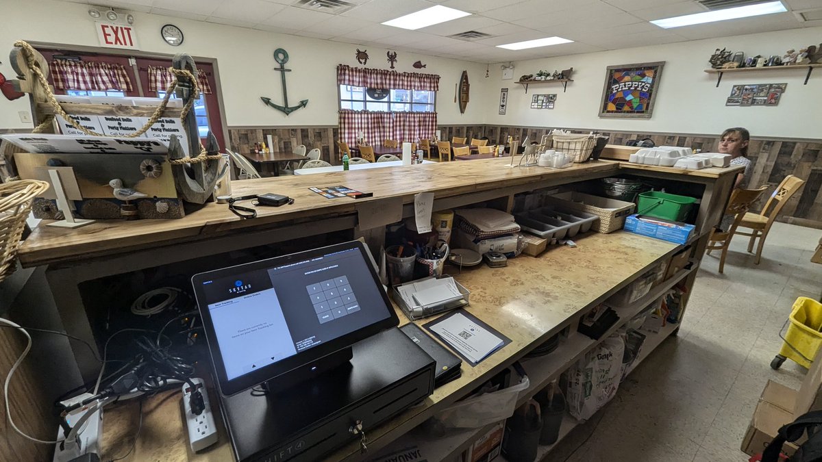 S4TeamAlpha's tweet photo. Welcome Pappy Q's in Jacobus, PA! Their BBQ is going to fly out of the kitchen now that they are shooting for the stars with @Shift4 's @SkyTabPOS !! If you're in the area, stop in for great food, fast service and even online ordering coming soon!! https://t.co/3eSbGKGpab