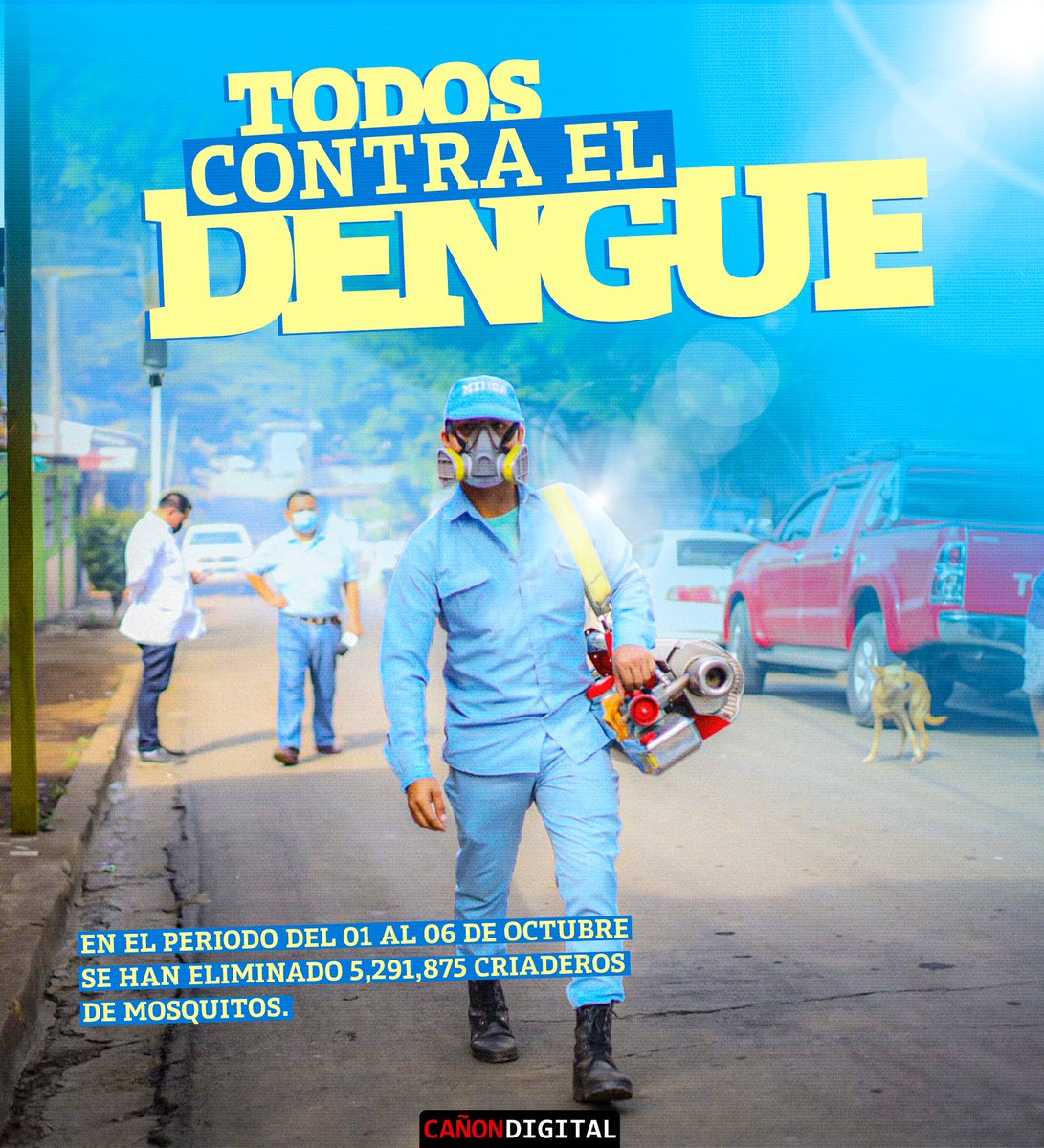 ¡La lucha contra el Dengue, no se detiene!
El Ministerio de Salud informó este martes, dentro de los seis primeros días del mes de octubre, se han eliminado 5,291,875 criaderos de mosquitos #PatriaBenditaYLibre