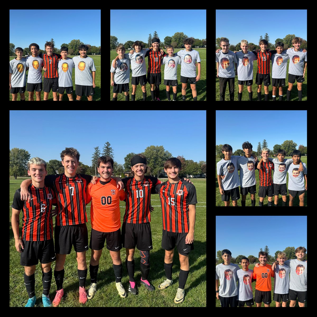 SoccerBeecher's tweet photo. Congrats to our five seniors on all the success they have achieved over the years!  #seniors #soccer #family https://t.co/RpkVyjNMSN