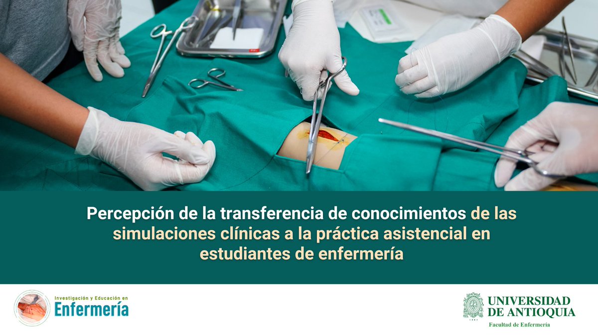 🏥📚 ¡La simulación clínica como herramienta clave en la formación de enfermeras y enfermeros! 👩‍⚕️ Un nuevo estudio en la Revista Investigación y Educación en Enfermería revela cómo el debriefing  impacta en la transferencia de conocimientos a la práctica real. 🤓 ¡Descubre cómo