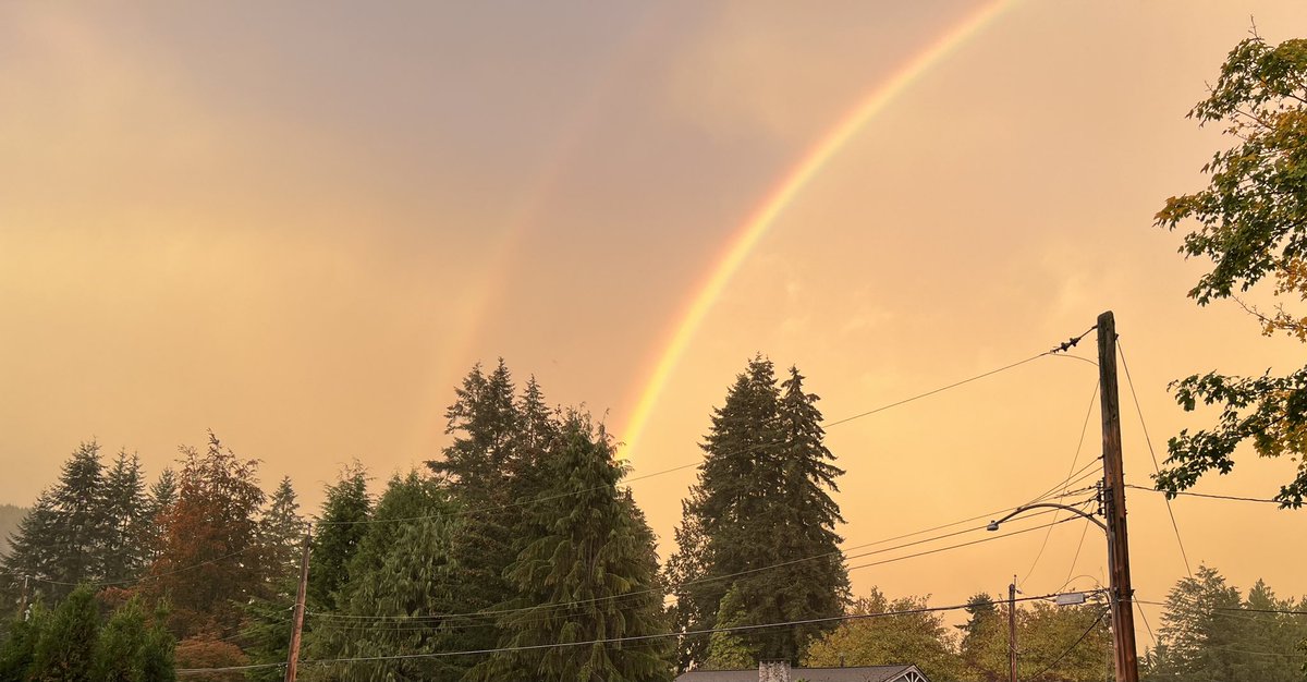 Double rainbow! And thunder too