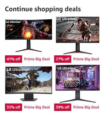 LGGamingGlobal's tweet photo. October Prime Day is here! 🎉 Some LG UltraGear monitors are up to 40% off! 🔥
Check out the deals and upgrade your gaming setup today! Don’t miss out!
39GS95QE: https://t.co/YZUUK1OwSS
45GS95QE: https://t.co/xDTq0fawbj
27GS60QC: https://t.co/vSLEHrNkJn
Other LG Prime Big Deals: https://t.co/UfZ4BzOgEC
#LGUltraGear #PrimeDay #OLEDGamingMonitor