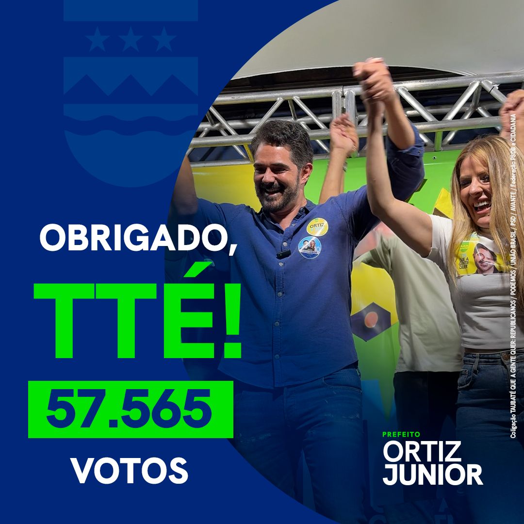 ortizjuniorm's tweet image. Obrigado, Taubaté! 🌟

Agradeço profundamente a cada um de vocês pelo apoio e confiança nas urnas! Este resultado é um sinal claro de que podemos transformar nossa cidade. Vamos juntos ao segundo turno para resgatar a Taubaté que a gente quer! 💙
#OrtizJr  #Taubaté