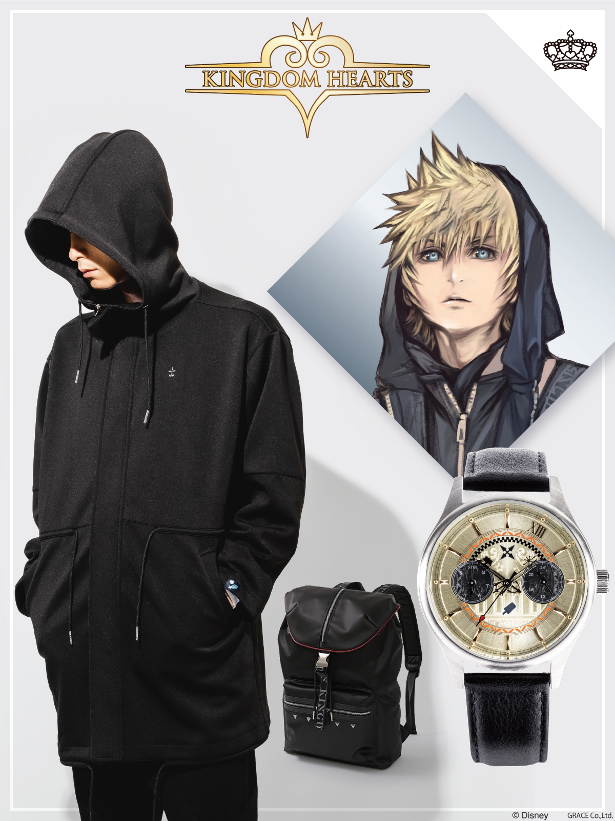 SuperGroupies Global on X Restock KingdomHearts Roxas Model Jacket Dive into your memories with Roxas and our stylish jacket Comes with an exclusive postcard with art by Tetsuya Nomura san himself KH