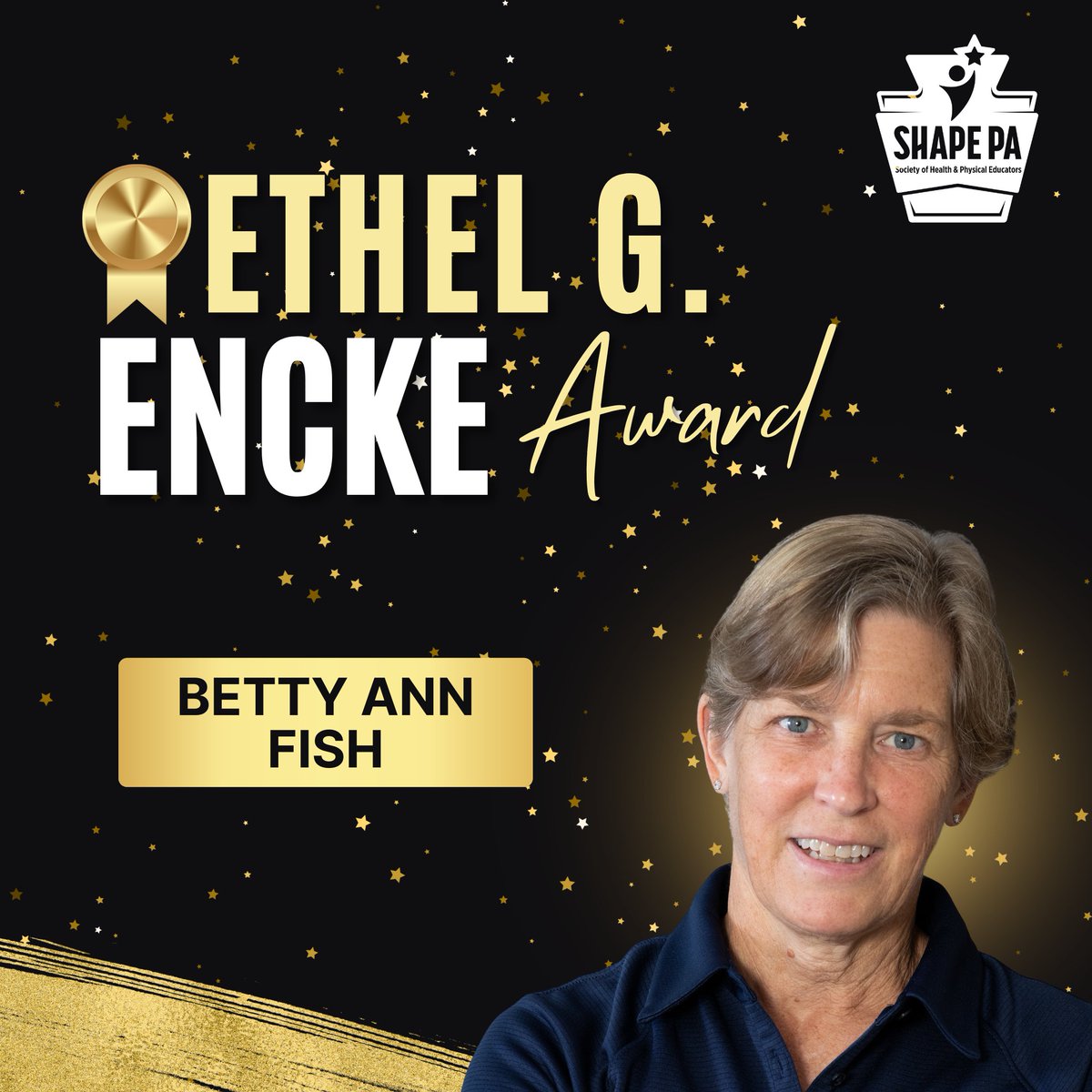 SHAPE_PA's tweet photo. Congrats to Betty Ann Fish, our SHAPE PA Ethel G. Encke Award winner!๐
@bafish10 your dedication to H & PE has made a lasting impact on our profession! This award is well deserved!
#AwardsWeek #SHAPEPA https://t.co/8Py9b4MUWT