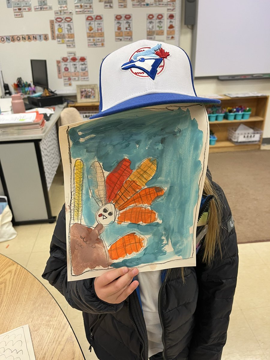 Today we worked on some Thanksgiving turkeys!