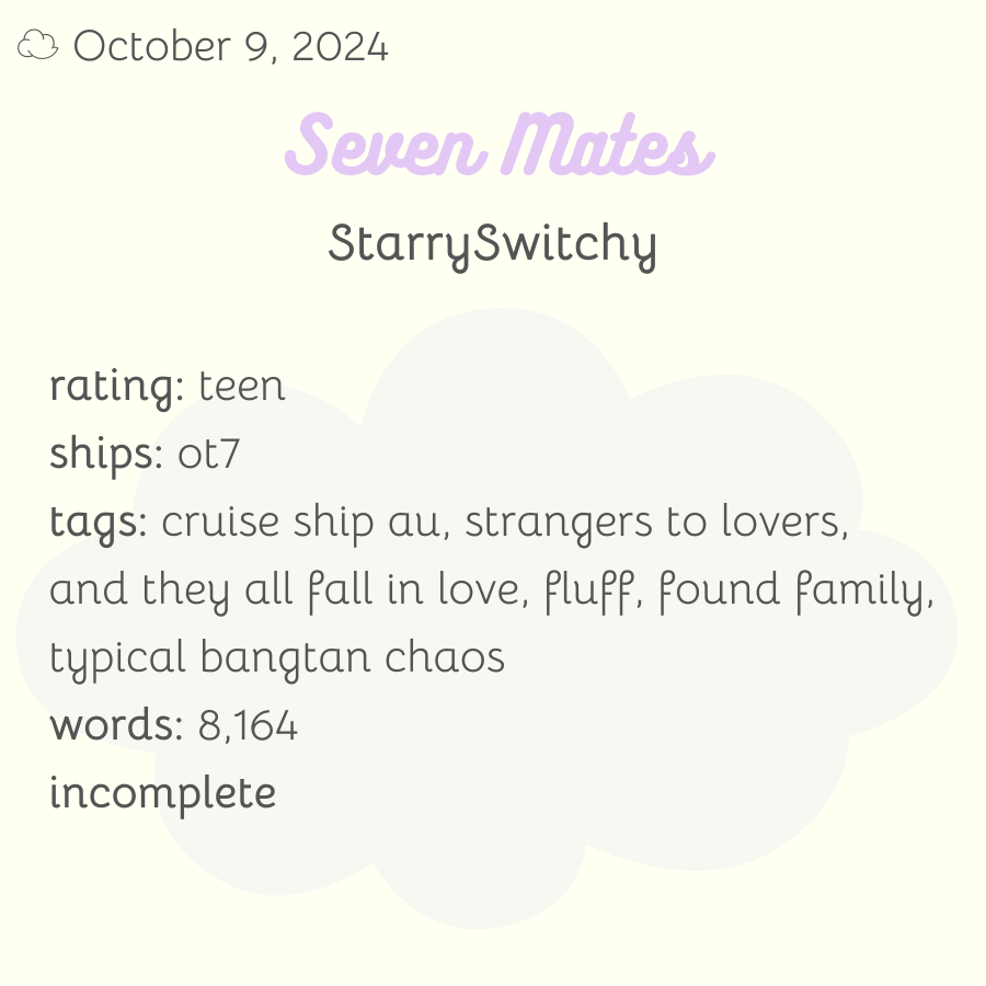 bedtime bangtan fic club tweet media