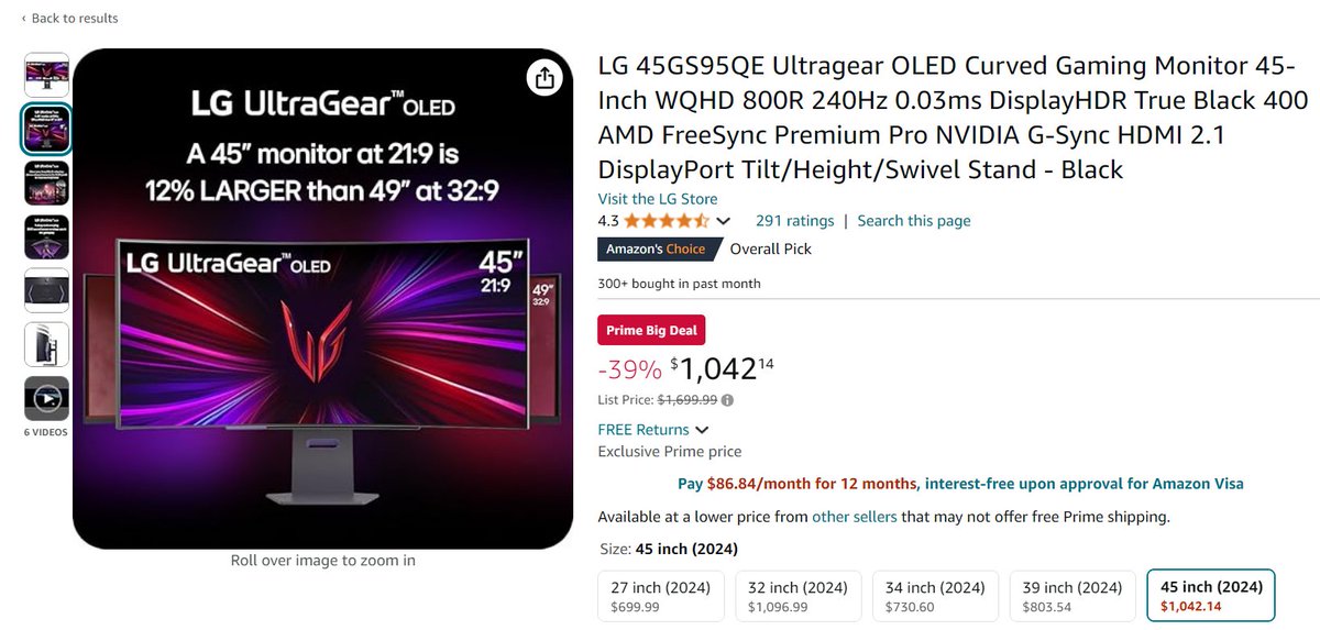 LGGamingGlobal's tweet photo. October Prime Day is here! 🎉 Some LG UltraGear monitors are up to 40% off! 🔥
Check out the deals and upgrade your gaming setup today! Don’t miss out!
39GS95QE: https://t.co/YZUUK1OwSS
45GS95QE: https://t.co/xDTq0fawbj
27GS60QC: https://t.co/vSLEHrNkJn
Other LG Prime Big Deals: https://t.co/UfZ4BzOgEC
#LGUltraGear #PrimeDay #OLEDGamingMonitor