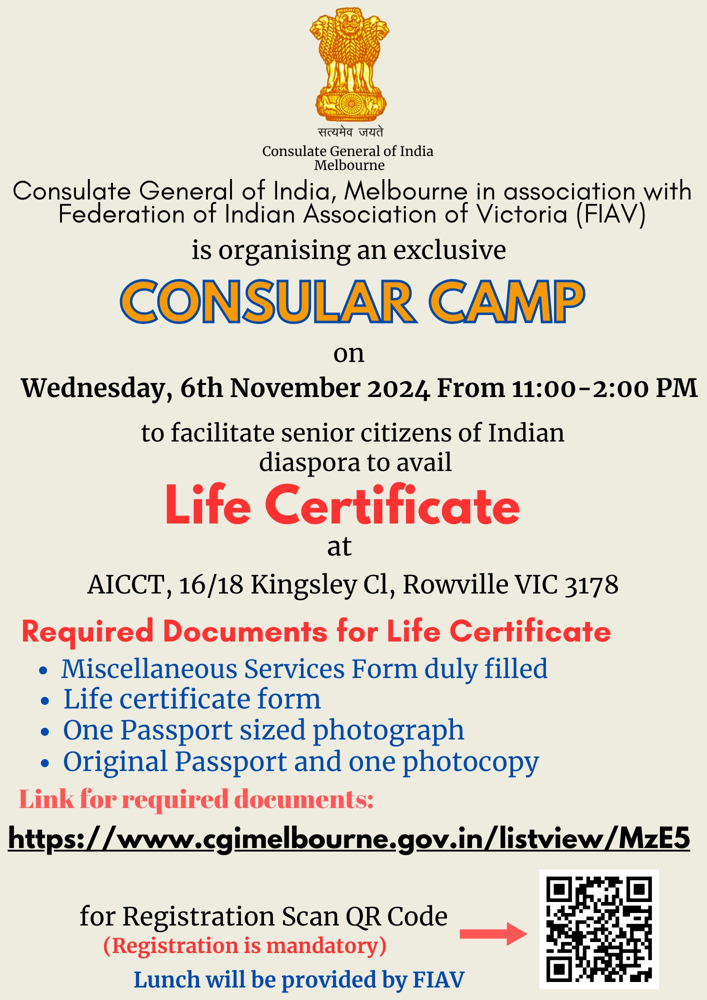 India in Melbourne on X: &ldquo;Consulate is organising a Consular Camp 