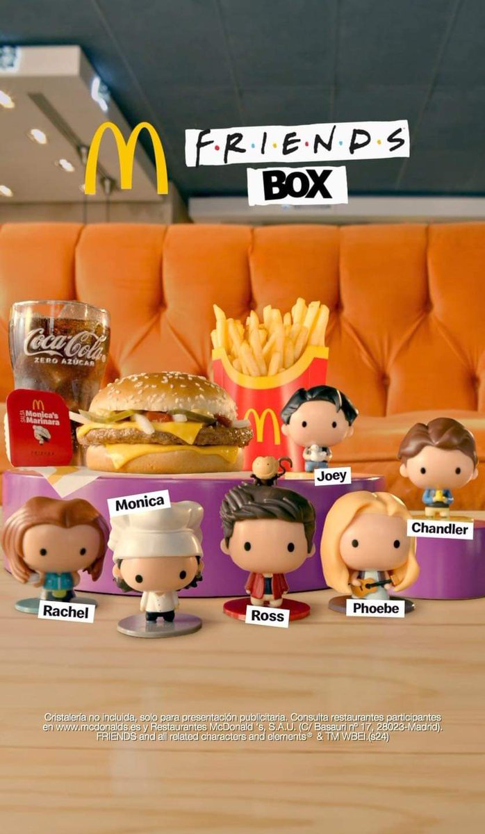 JuliettaSaav's tweet photo. @McDonaldsMexico
Cuando nos harán felices en México🇲🇽? 🥹
#FriendsBox
#Friends https://t.co/z1fLRnHR1Y