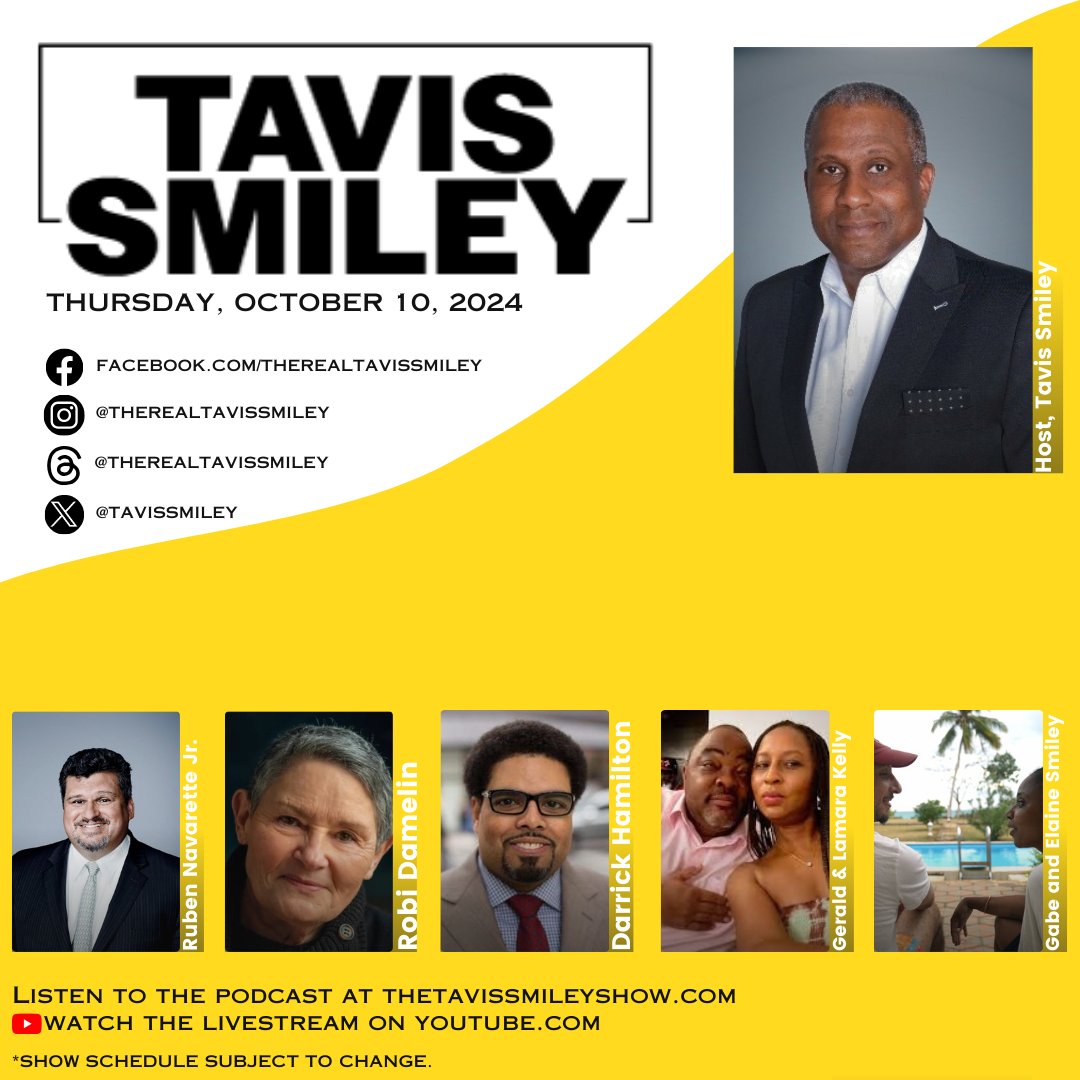 tavissmiley's tweet photo. #TaNehisiCoates #CBS #RobiDamelin #PeaceActivist #DarrickHamilton #RaceStratification #MaxRealityShow
#ComingFromAmerica #Ghana
#Zambia #TalkRadio #Podcast
#TheTavisSmileyShow https://t.co/0E4VJVh1b1