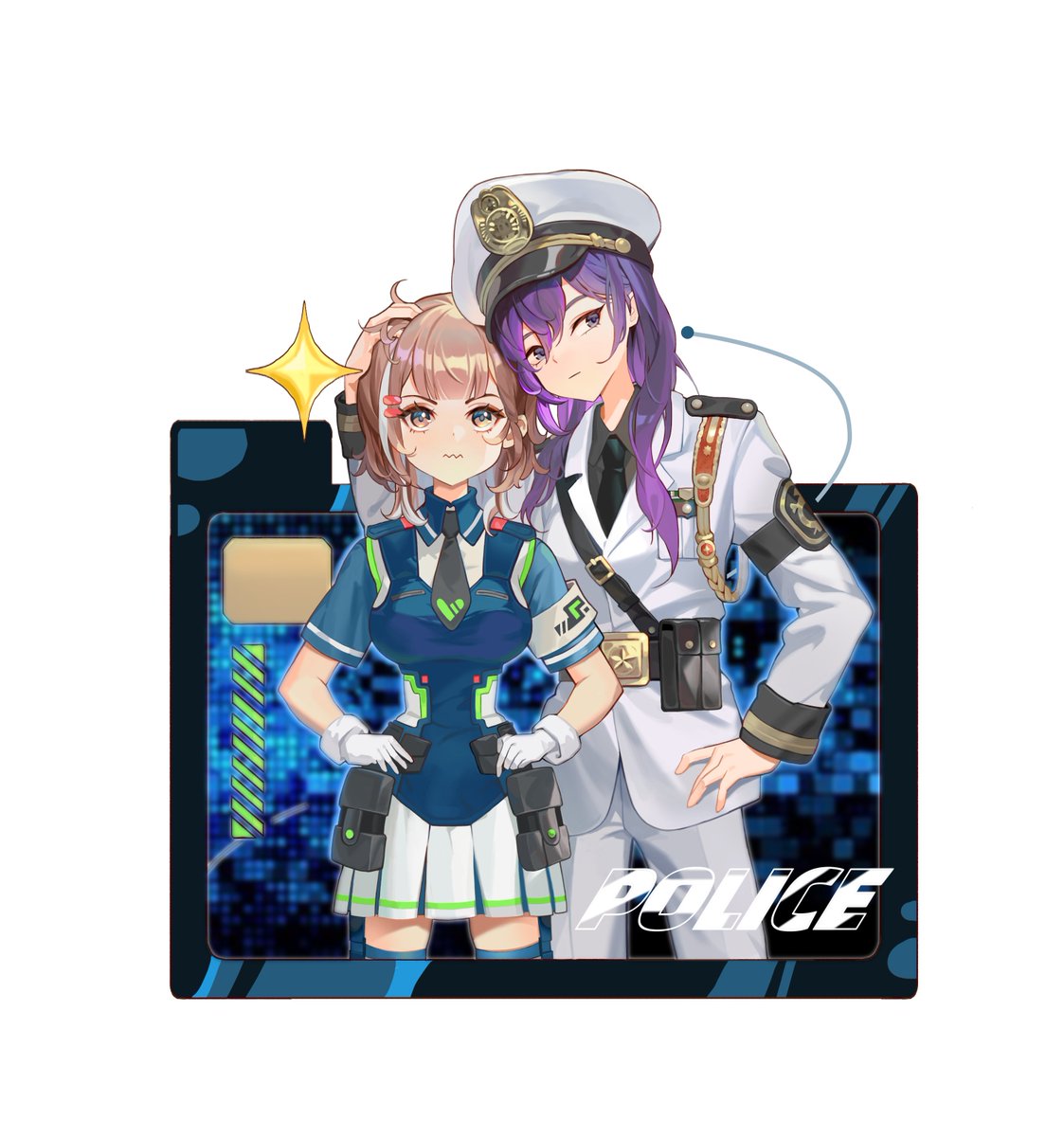 #oc #police👾#illust