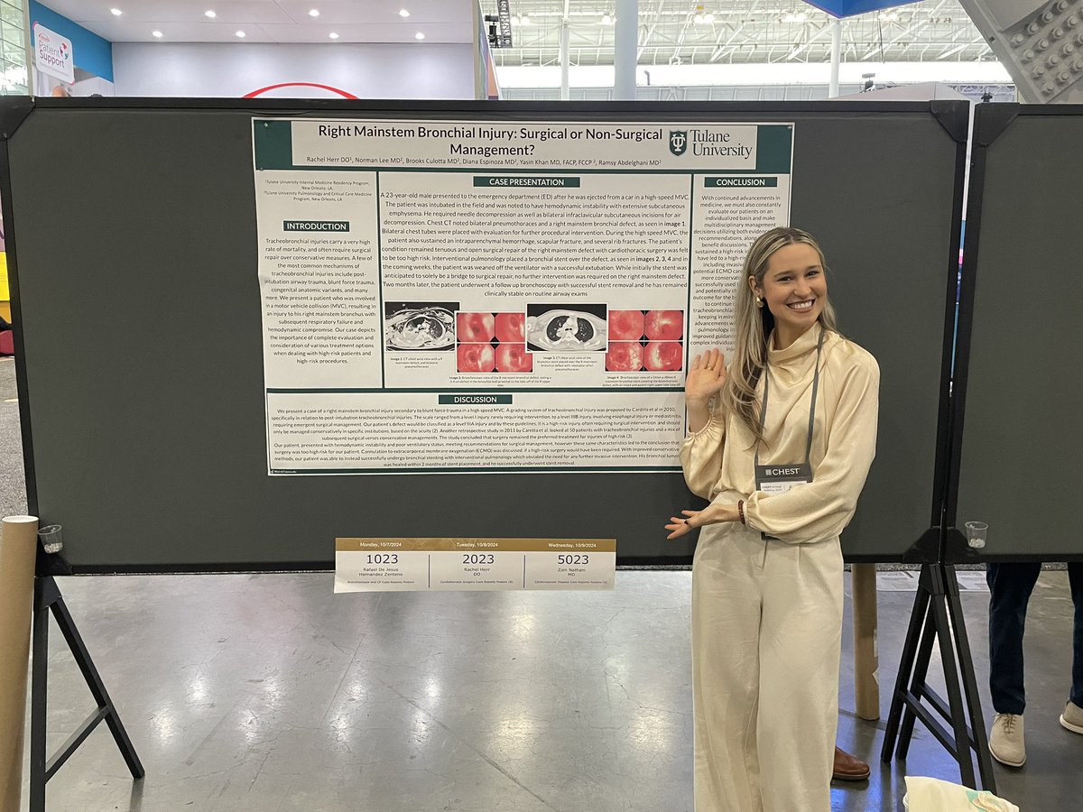 Diana Espinoza (@dianyesp1992) on Twitter photo A successful #CHEST2024 with more than 10 posters/ oral presentations 🫶 <a href="/TulanePCCM/">Tulane Pulmonary & Critical Care Medicine</a> #meded A successful #CHEST2024 with more than 10 posters/ oral presentations 🫶 <a href="/TulanePCCM/">Tulane Pulmonary & Critical Care Medicine</a> #meded