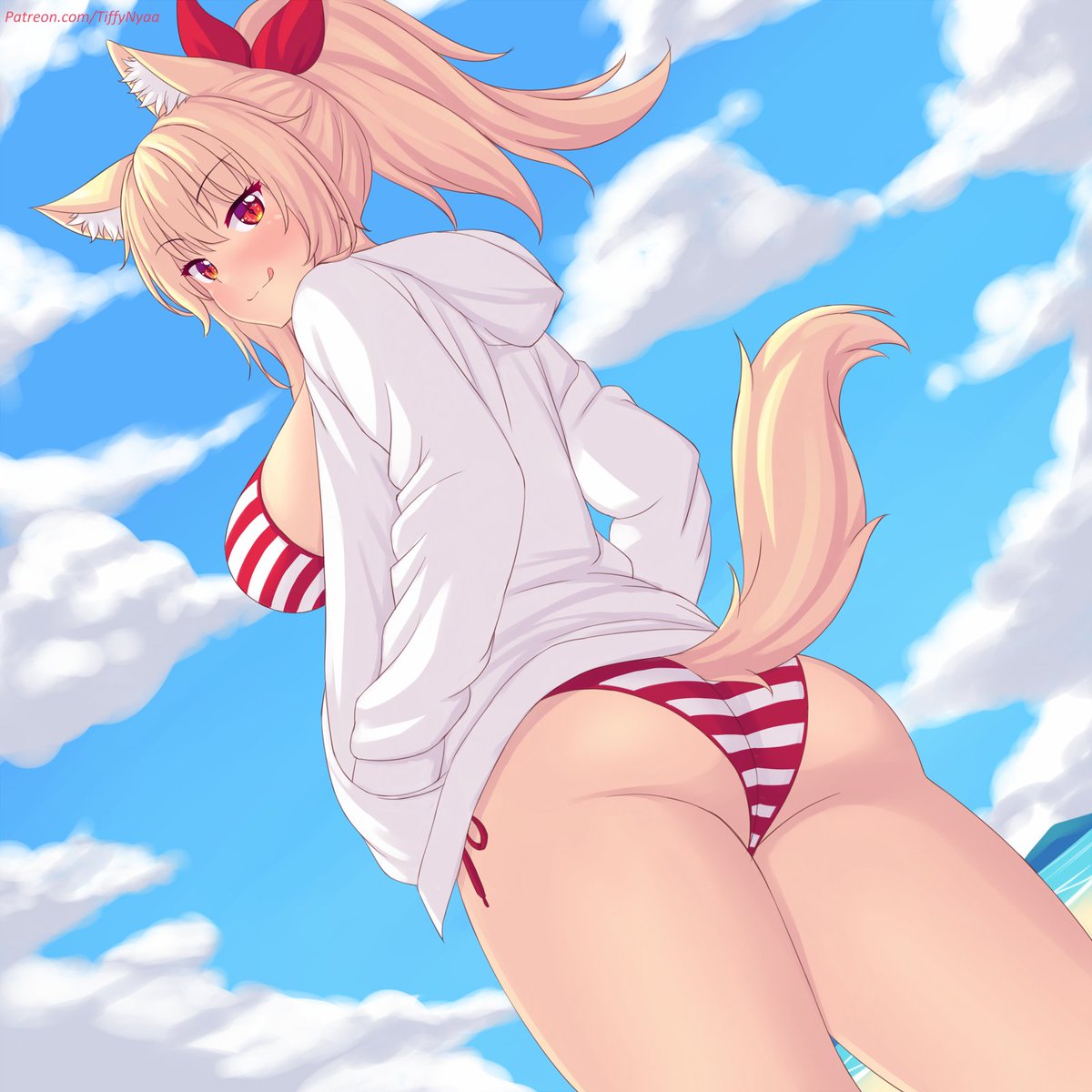 NottyTiffy's tweet photo. Enjoying a bikini beach day~~🍑🏖️🩴 https://t.co/905OY8ey3l