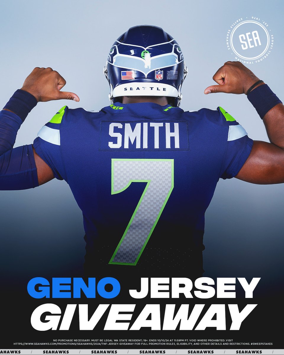 SIGNED GENO JERSEY ‼️

It's <a href="/GenoSmith3/">Geno</a>'s birthday, so we're giving away a signed jersey from 7️⃣. Like &amp; RT for chance to win.

Full Rules: shwks.com/zevqi0dc | #Sweepstakes