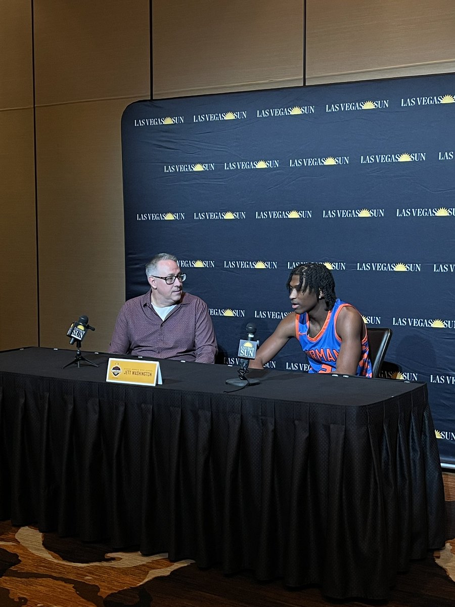 LasVegasSun's tweet image. We always love to hear from @JettWash before the season. #SuperSeven