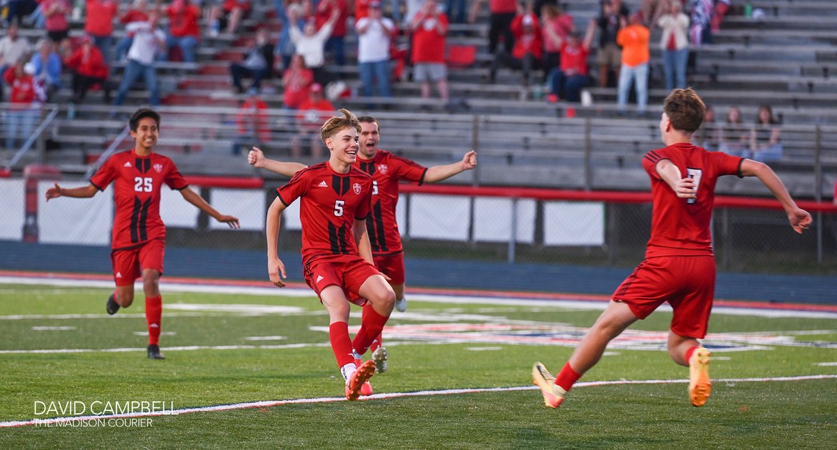 CampbellSports's tweet photo. Madison beat Switzerland County 2-1 (6-5 in shootout) in the 2A Boys Soccer Sectional Semifinals on Wednesday.

The Cubs (13-3-1) will play either Lawrenceburg or South Dearborn in the championship on Saturday. (Madison Courier Photos) https://t.co/cwbGfvvHoF