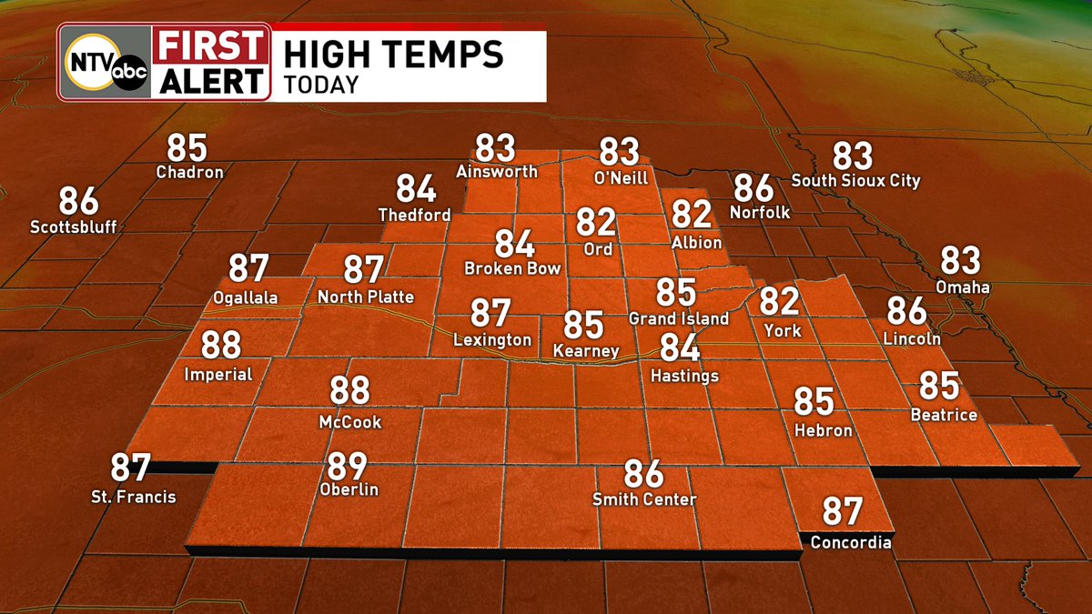 10/9/24

It was another warm one with highs well into the 80s. Expect a repeat performance tomorrow before some changes move in over the weekend.