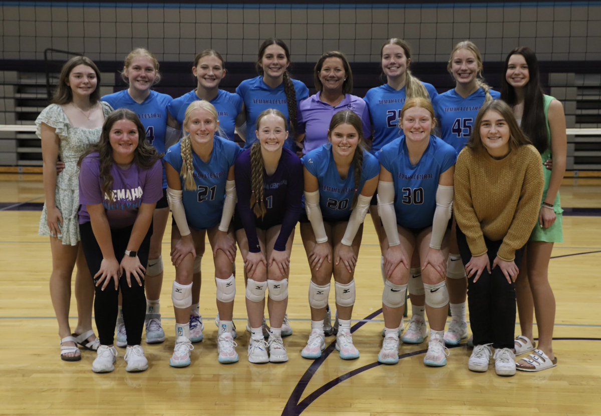 The Nemaha Central Thunder (3A🏐) earned the first ever Big East Championship last night. They finished 9-1 in league play last night after defeating Sabetha and honoring their seven seniors. The JV &amp; Freshmen teams also swept the league. They have a total of 54 players (25