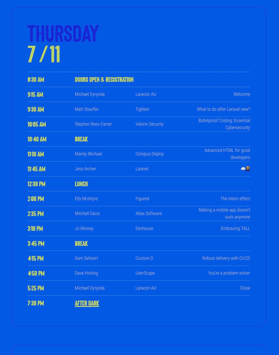 Laracon AU tweet media