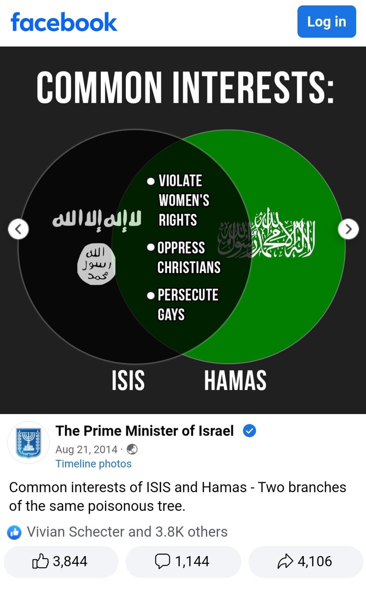 Comrade_Zero's tweet photo. Here's an archive of one of the Facebook posts https://t.co/Y2LfTIuzU2 

I'm NOT posting examples where @netanyahu included ISIS propaganda.

I don't believe the conspiracy theories of them being collaborative allies, but I sometimes wonder Bibi et al. deliberately promote ISIS? https://t.co/4Lv53E45oZ
