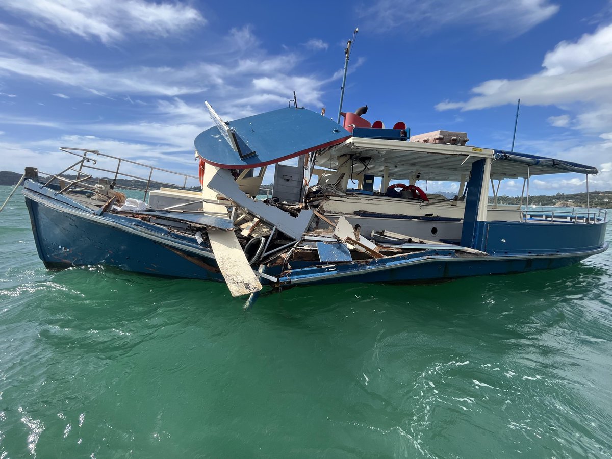 New TAIC #BoatSafety report: small passenger ferry collided with recreational boat. Every commercial marine operator must have fit-for-purpose safety management system. No #skipper can be sure all is fine on other vessel. Keep looking, listening, thinking. taic.org.nz/inquiry/mo-202…
