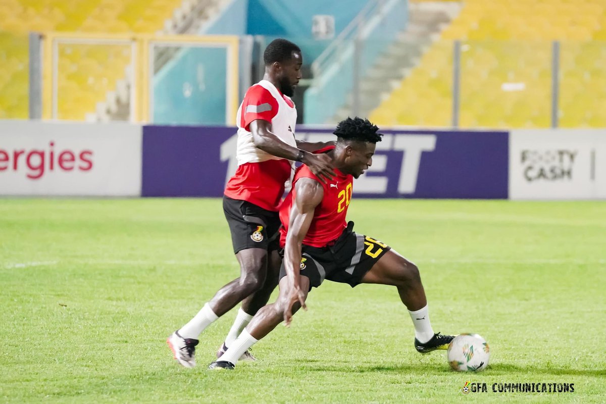 MrTawfiqgonja_'s tweet photo. Final preparations done ahead of Thursday showdown against Sudan at the Accra Sports Stadium 🏟️.

#ghasud #AFCON2025Q #MrGonjaWrites✍️ https://t.co/xpFKjx4OUU