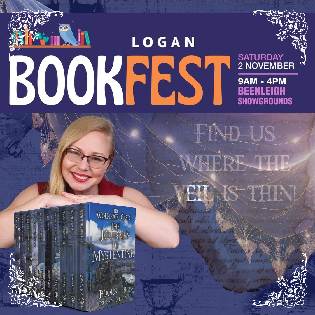 Fantasy meets mystery in the Wolflock Cases! 🧩 Come to BookFest on November 2nd and dive into a world full of puzzles, twists, and exclusive deals! #BookFest2024 #booktok #AuthorLife #cozymystery #fyp #Logancity