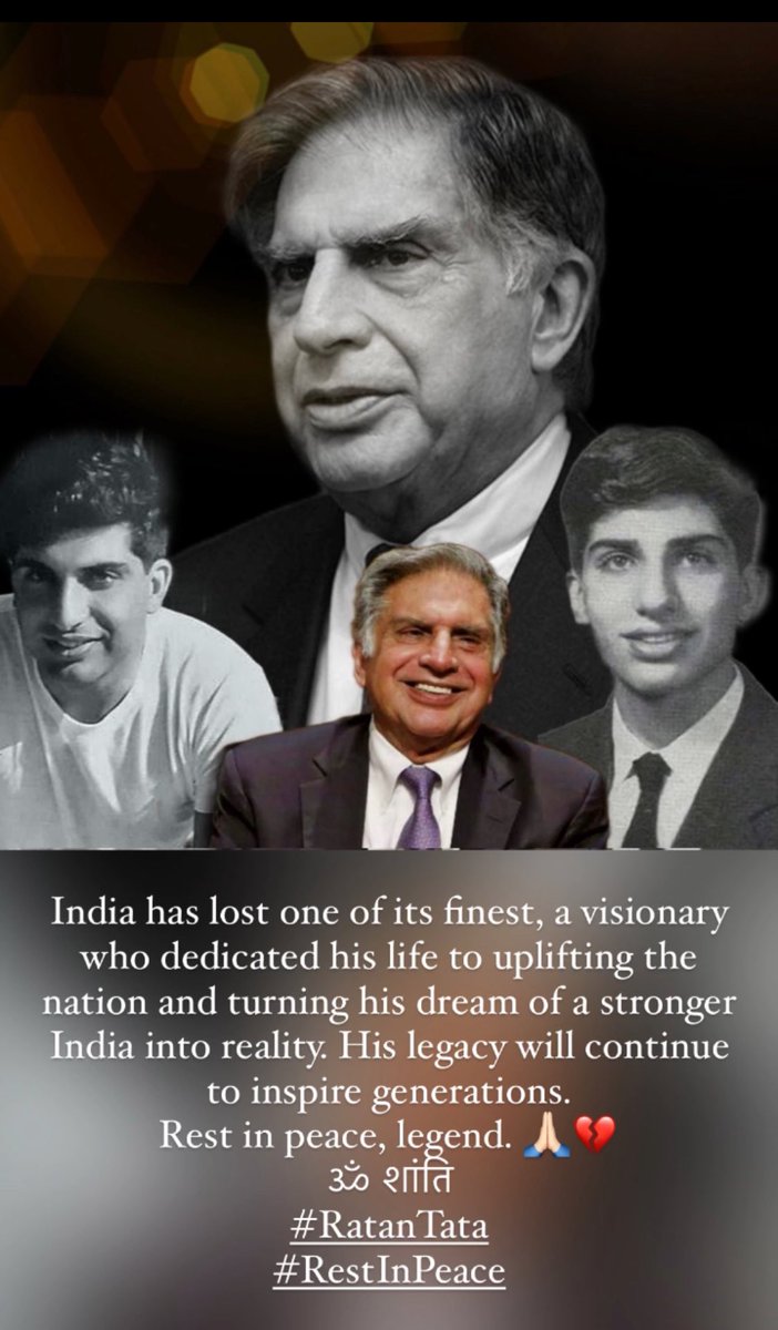 #RatanTataSir #RestInPeace #TataMotors #TataLegacy #RatanTataPassedAway #TheMan #EndOfAnEra #OmShanti