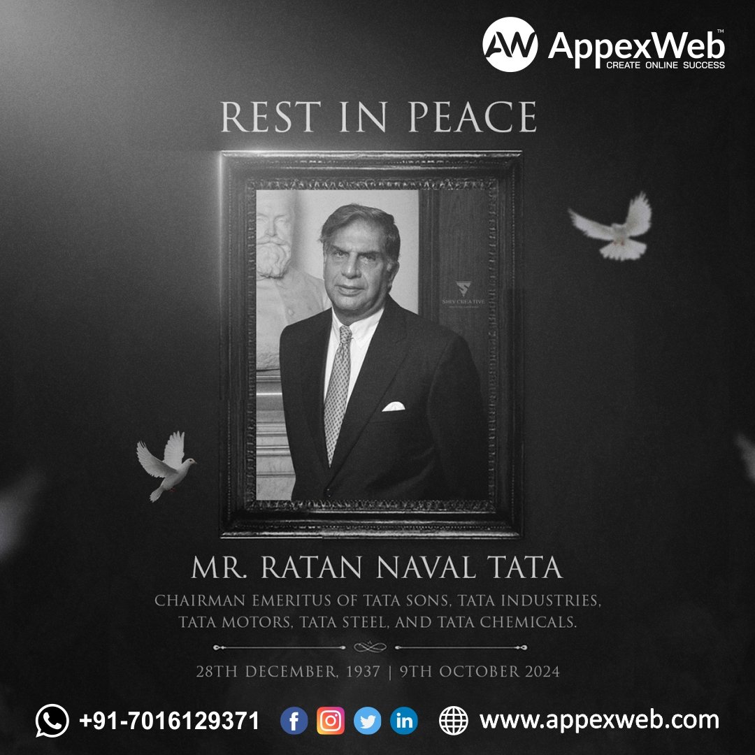 _appexweb's tweet photo. Goodbye, Mr. Tata

The Indian business tycoon and former Tata Group chairman Ratan Tata has died, aged 86.

May his soul rest in peace 🙏🏽

You will not be forgotten.
Because Legends never die!🫡

 #ratantata #rip #india #legend https://t.co/YkR65s9ejP