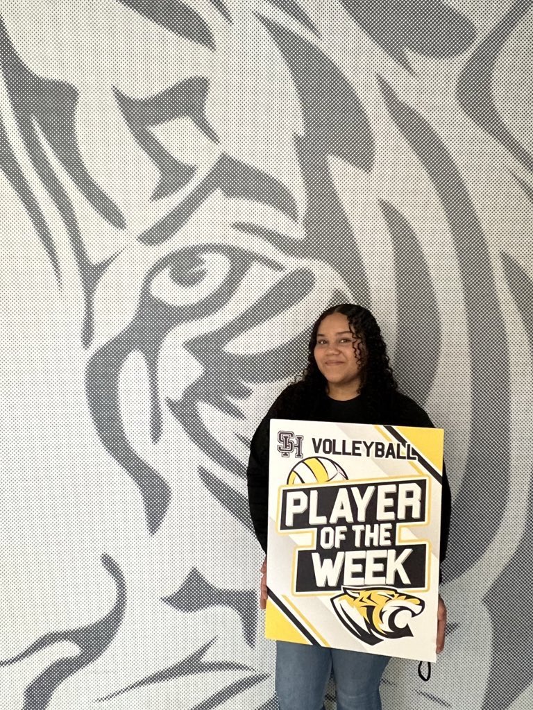 Congrats to our #POTW 🎉 🐯<a href="/Yohananaydelyn/">Naydelynmontoya</a> brought incredible energy &amp; focus 💪 last week, standing out on the court and motivating her teammates. PLAYER OF THE WEEK! 
Keep shining #Proud <a href="/Coach_ARey/">Coach Rey</a> <a href="/SHMSTC/">Sam Houston MSTC</a> <a href="/coach_broady/">Kendrick Broady</a> <a href="/gaut_rae/">Rae Gaut</a> <a href="/CoachGusart/">GUSART</a> TIGERVBALL🐯🏐