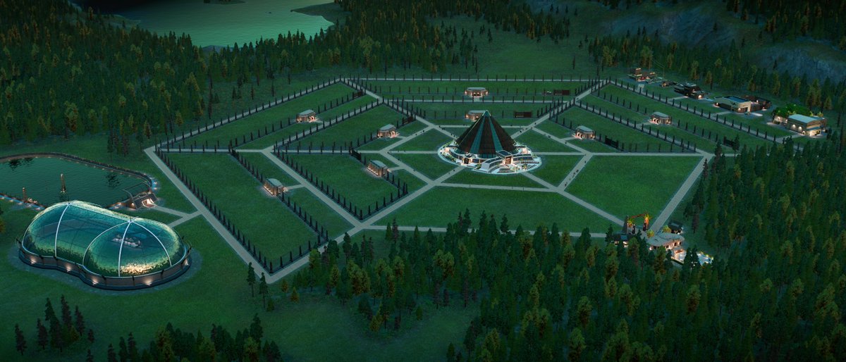 cmdrexorcist's tweet photo. Working on a hexagon park design in #JWEvolution. Coming along nicely but still so much work left to do. @JW_Evolution https://t.co/gTqZNcJJbF