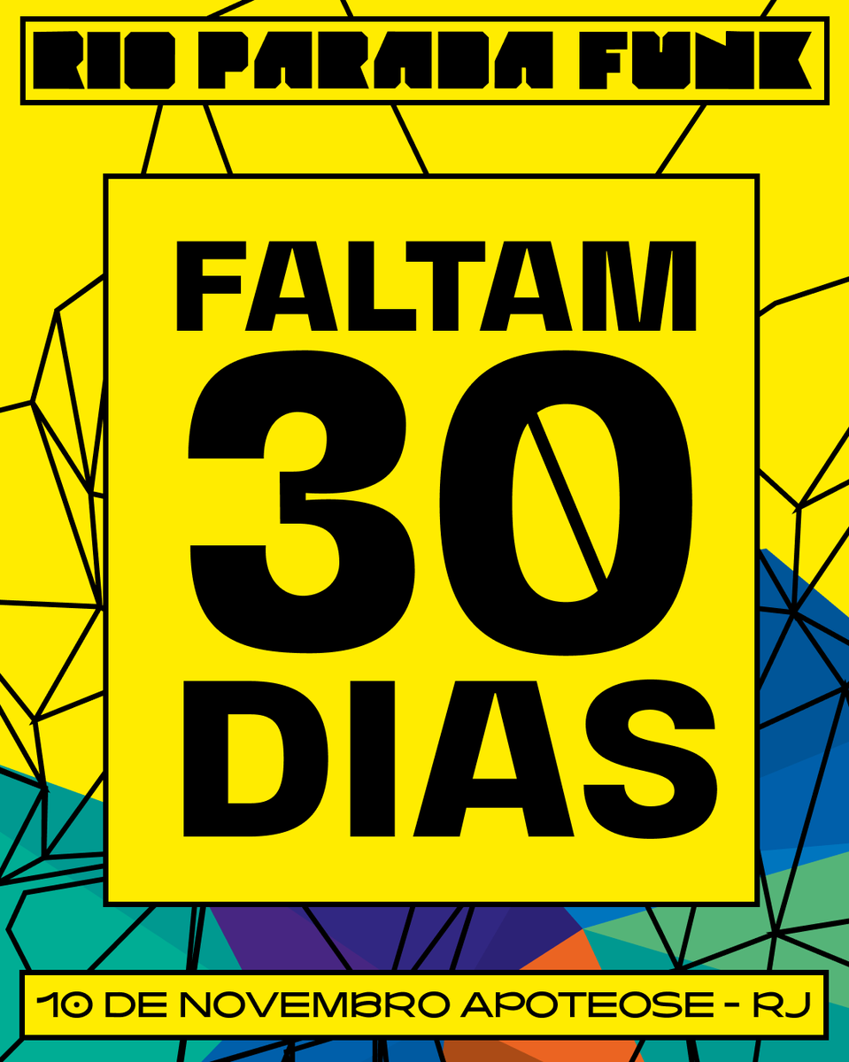 rioparadafunk's tweet photo. Contagem regressiva para #OMaiorBaileFunkDoMundo.

Rio Parada Funk 2024.

🗓 Domingo, 10/11, às 12h
📍 Praça da Apoteose, RJ
🟢 Classificação livre
🎫 Ingressos gratuitos (Obrigatório)
🥫 +1kg de alimento não perecível.
🔗 https://t.co/7HZebAaCIu

#RioParadaFunk
#TragaSuaFamília https://t.co/DoZAu2tcsD