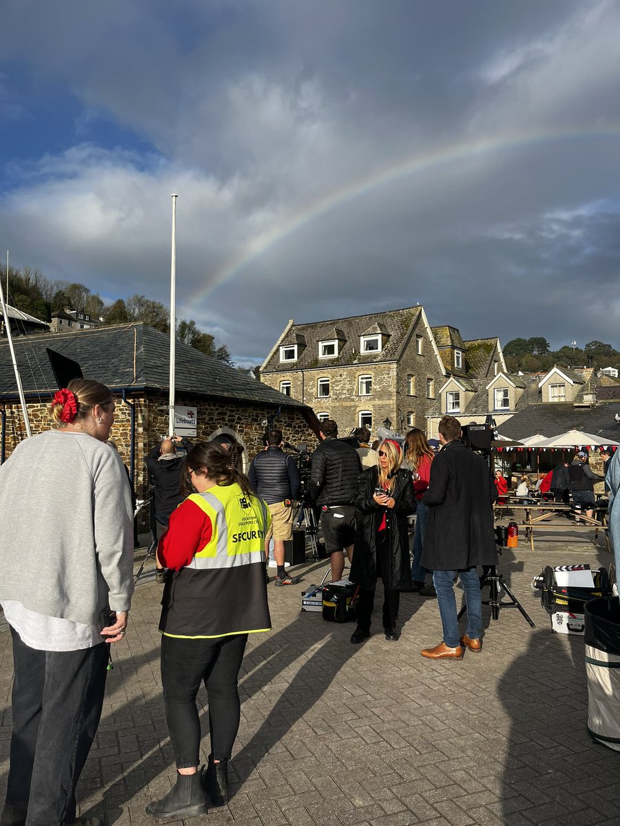 Working as a stand-in for the first time. 
The rainbow is a nice touch.