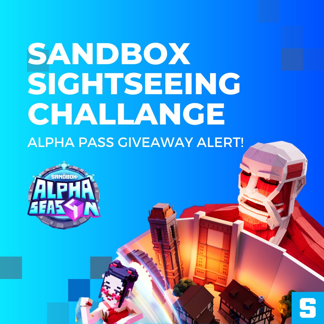 The Sandbox SEA🦖 🥚 (@thesandboxsea) on Twitter photo 🏆 Alpha Pass Giveaway! 🏆
Calling all Sandbox explorers! Show us the view that made you go 'WOW!' 30 lucky winners get Alpha Passes!
How to win:
❤️ Like & 🔁 RT this post
👥 Follow <a href="/TheSandboxSEA/">The Sandbox SEA</a>
📸 Reply with your best Sandbox screenshot
Contest ends 14th October 2024, 11PM 🏆 Alpha Pass Giveaway! 🏆
Calling all Sandbox explorers! Show us the view that made you go 'WOW!' 30 lucky winners get Alpha Passes!
How to win:
❤️ Like & 🔁 RT this post
👥 Follow <a href="/TheSandboxSEA/">The Sandbox SEA</a>
📸 Reply with your best Sandbox screenshot
Contest ends 14th October 2024, 11PM
