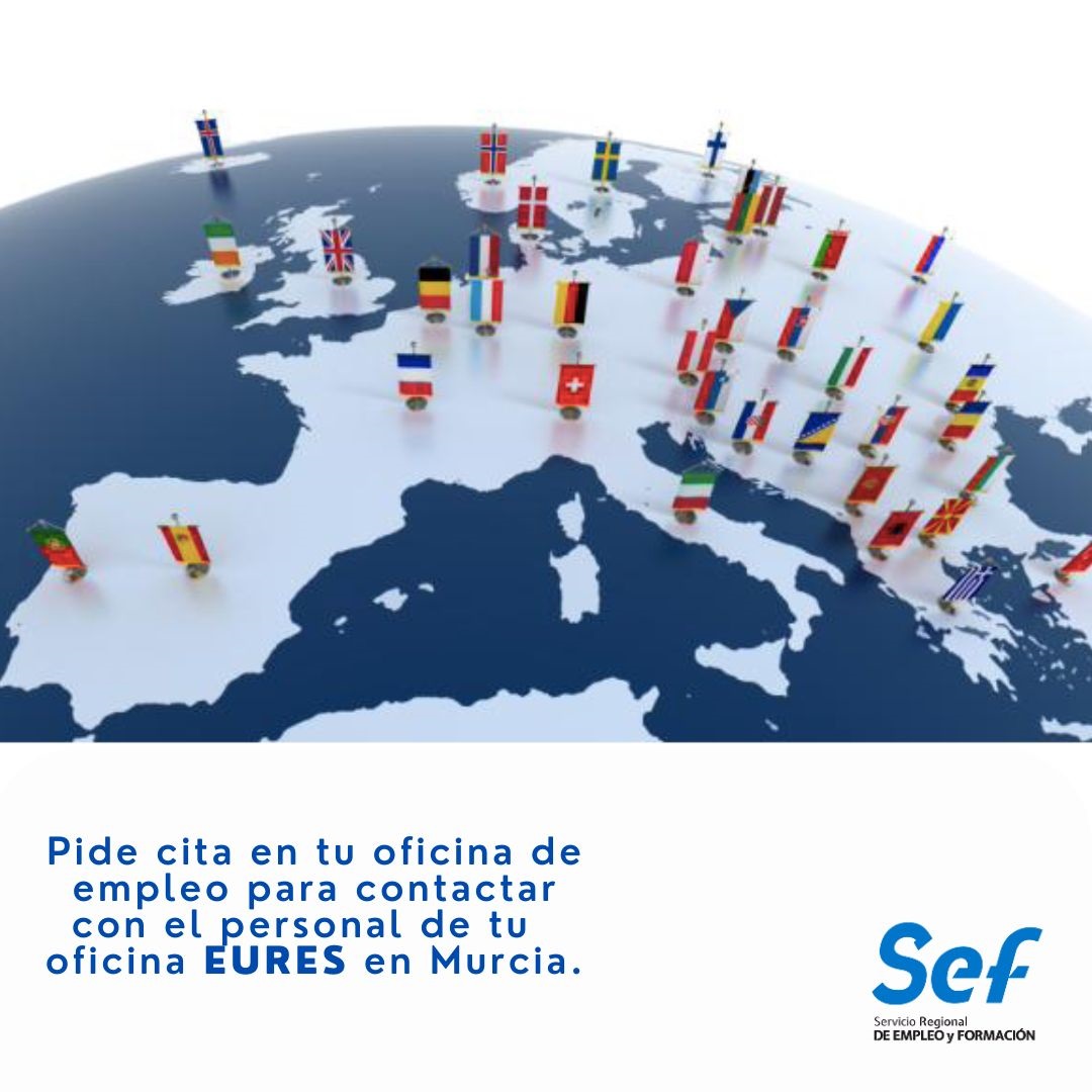 sef_carm's tweet photo. 🇪🇺¿Buscas #oportunidadesempleo en Europa?
➡️Si te ronda por la cabeza la idea de vivir la experiencia de trabajar en el extranjero, recuerda que cuentas con el apoyo 😀 de la #RedEURES.
Pide cita en tu oficina de empleo 👇
https://t.co/1qUpHsBOFM https://t.co/j8gPlbVuMA