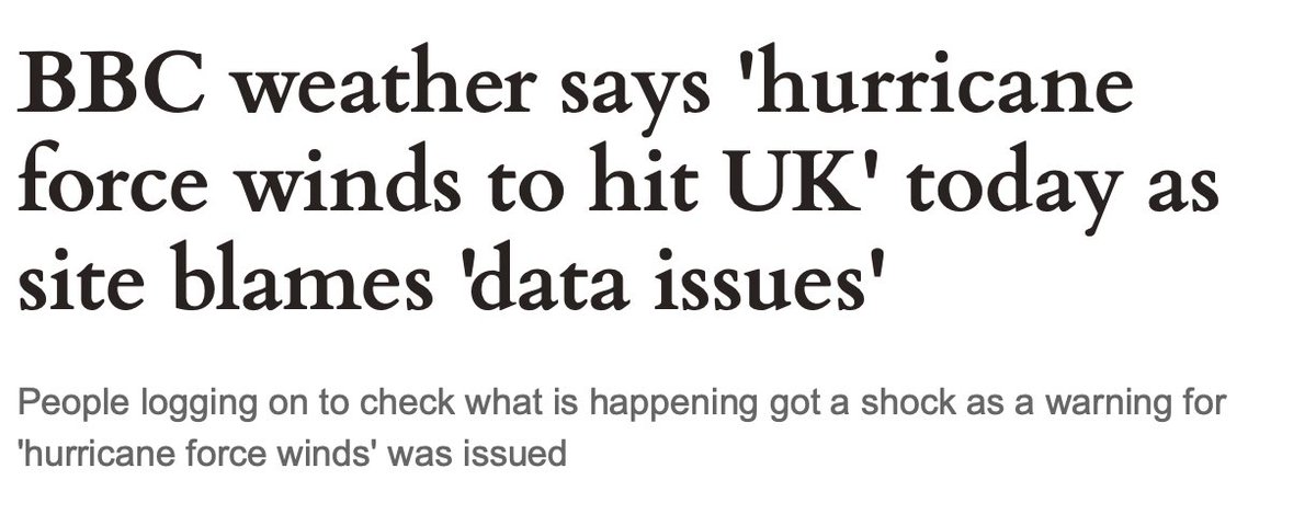 For a decade, several times a day, reporters at the Express have published a headline starting with "BBC Weather" in a bid to steal Google traffic. 

Today, as a result, they were first to an actual news story. That is what you get for a long-term investment in a reporting beat.