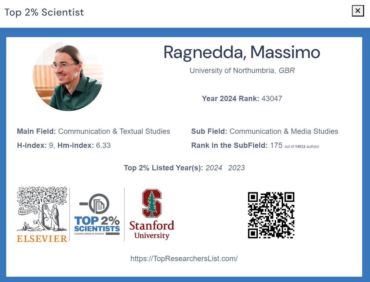 Massimo Ragnedda tweet media