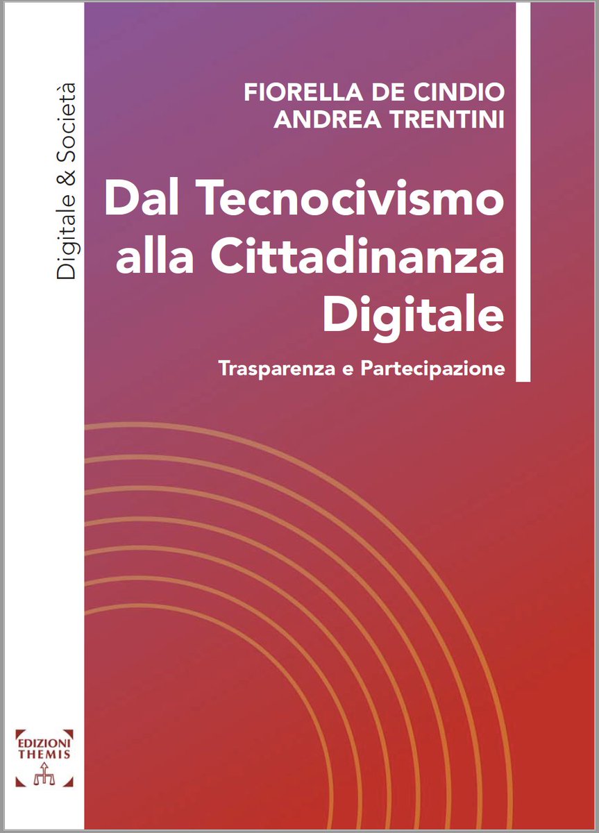 Dal 15 ottobre sarà disponibile una nuova pubblicazione sul tema della #cittadinanzadigitale in formato cartaceo e open access nella collana "Digitale&amp;Società" #staytuned edizionithemis.it/catalogo/digit…
