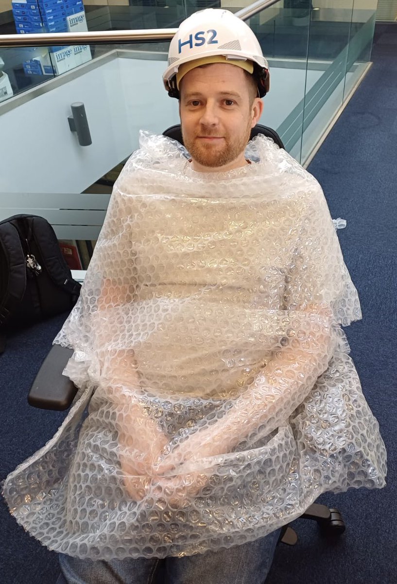 Back at work and the team have took extra precautions to stop any further injuries 😂