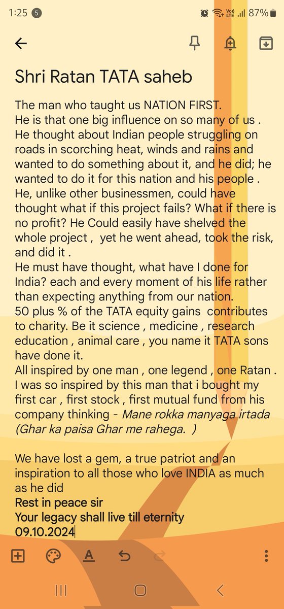 morepavanRCB's tweet photo. Ratan TATA saheb #RIPRatanTata https://t.co/ykMMyeMFFu