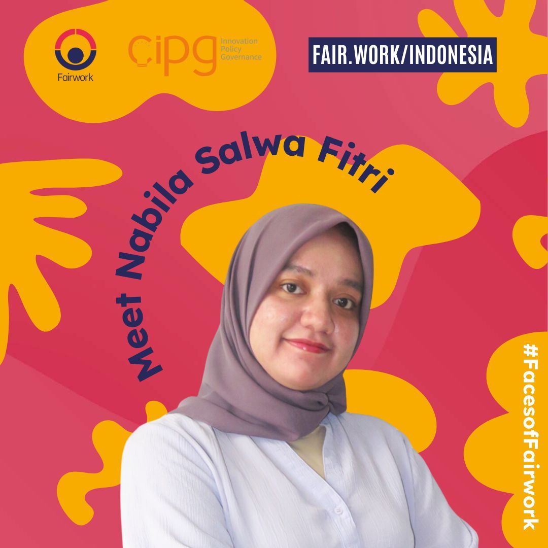 TowardsFairWork's tweet photo. #FacesofFairwork: Meet Nabila Salwa Fitri &amp; Revin Muhammad Alsidais, the newest Research Assistants with the #FairworkIndonesia team at @icipg.

🧕 More about Nabila: https://t.co/faLKfw4pvm
🙋‍♂️More about Revin: https://t.co/LYw9ay0HWa
🇮🇩  Latest ratings: https://t.co/rvVaJWFOO4 https://t.co/xJgcGkuRZ9