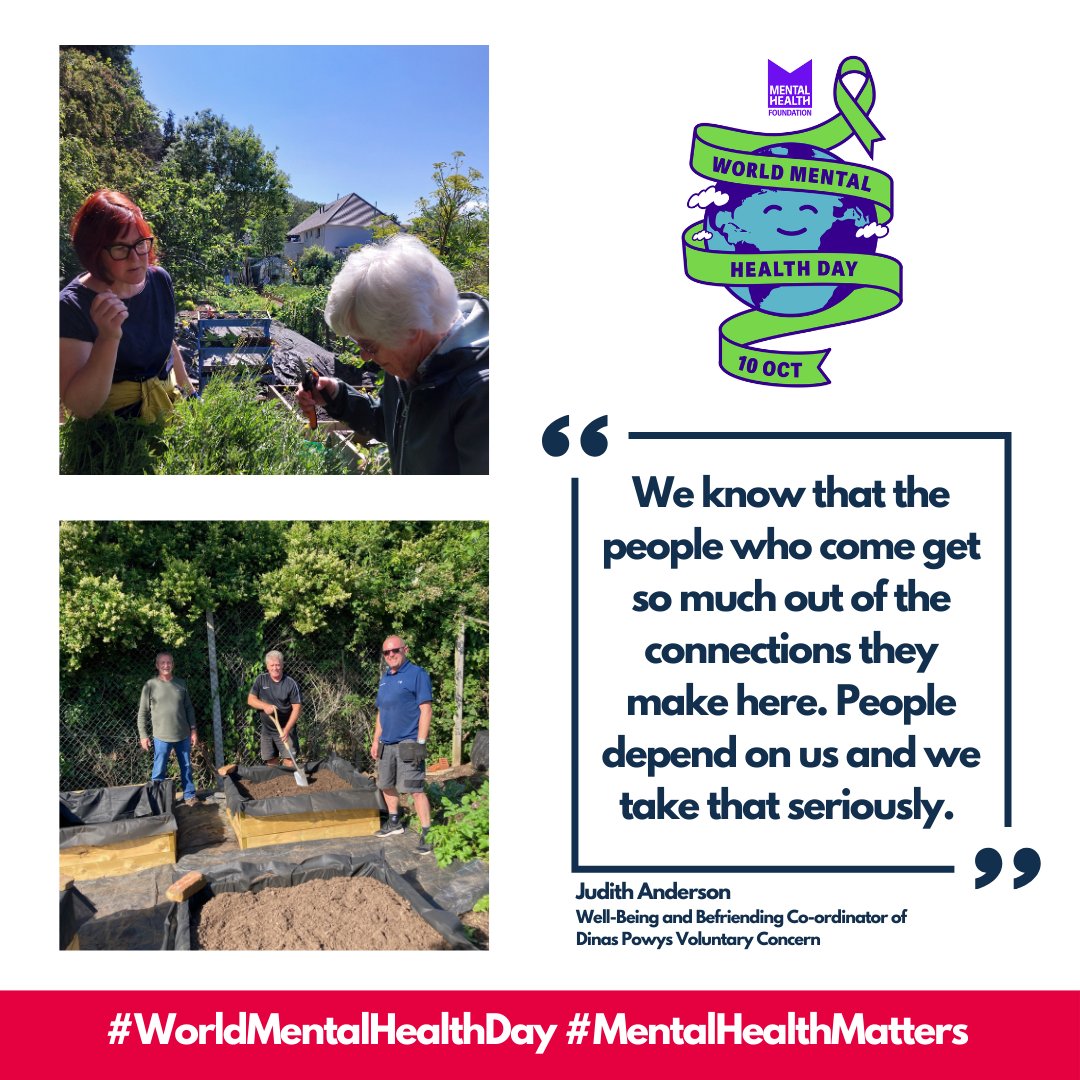 Community Foundation Wales (@foundationwales) on Twitter photo 🌍💚 On #WorldMentalHealthDay, we're proud to support <a href="/DPVC/">Dinas Powys Voluntary Concern</a>🌿 Their services, like soup lunches & a memory café, promote wellbeing & social inclusion. With our Fund for Wales, they’ve even created a wellbeing garden for visitors 🌻 🌸
#WMHD2024 🌍💚 On #WorldMentalHealthDay, we're proud to support <a href="/DPVC/">Dinas Powys Voluntary Concern</a>🌿 Their services, like soup lunches & a memory café, promote wellbeing & social inclusion. With our Fund for Wales, they’ve even created a wellbeing garden for visitors 🌻 🌸
#WMHD2024